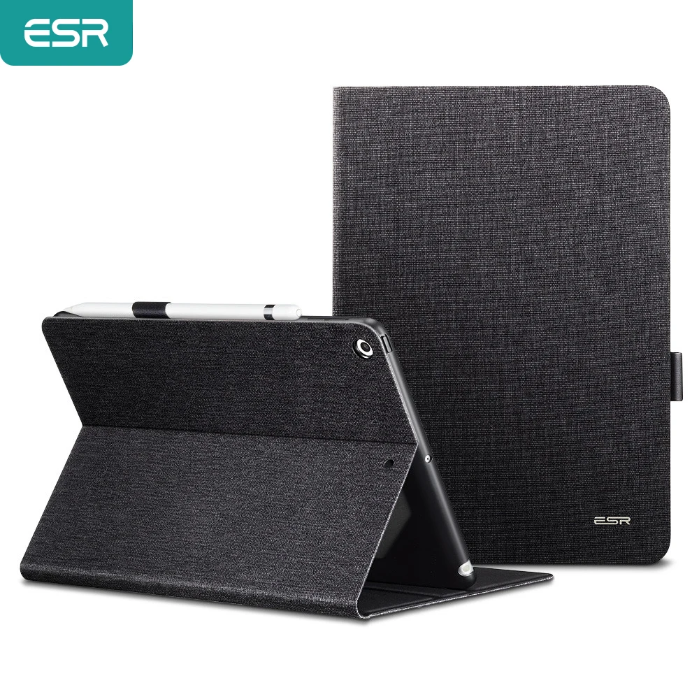 

For Apple New IPad 9.7 Inch 2017 & 2018,ESR PU Leather Smart Cover Case with Pencil Holder for IPad 9.7 A1822 A1823 A1893 A1954