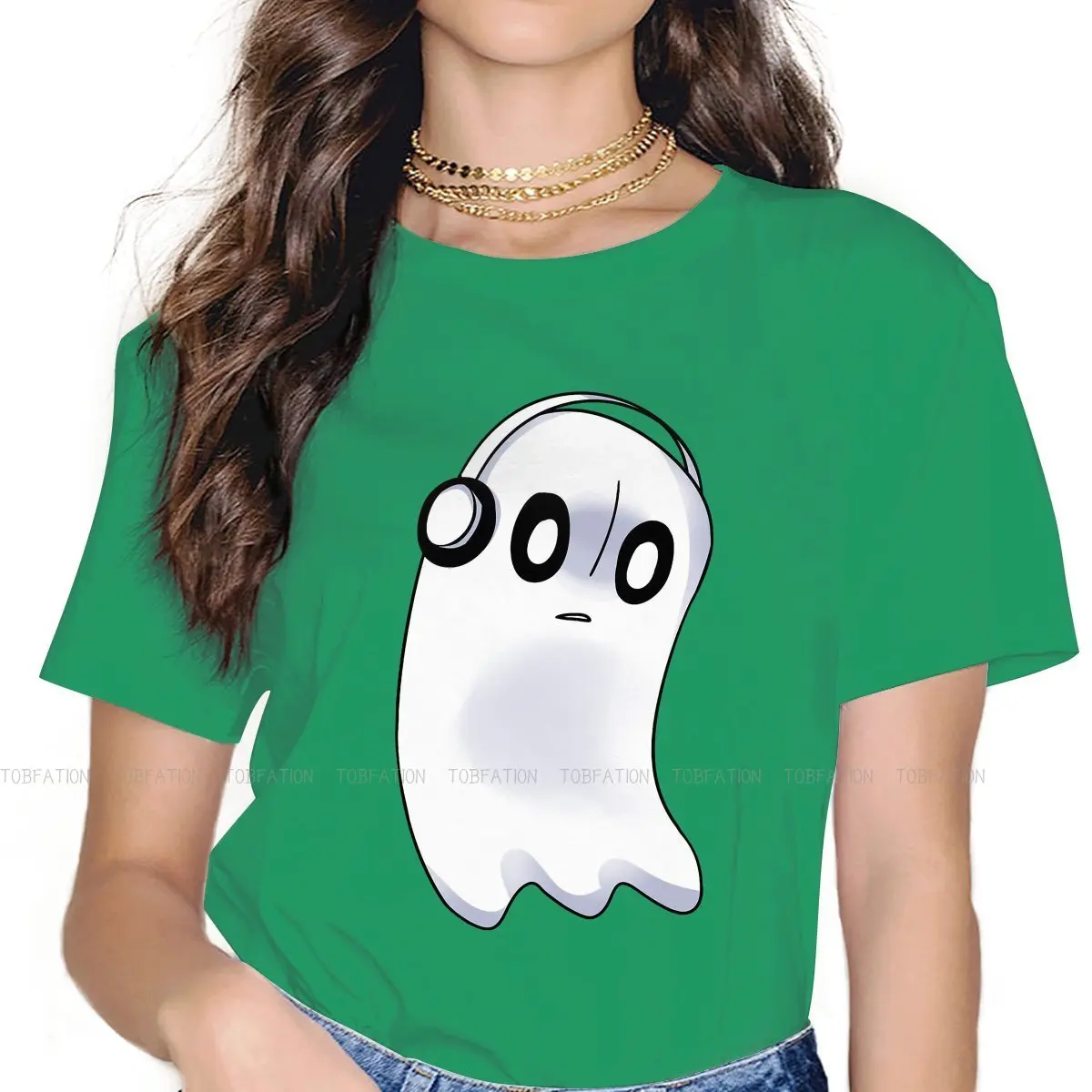 Уникальная футболка Napstablook с надписью слушать для девушек игра Undertale Frisk Toriel Sans