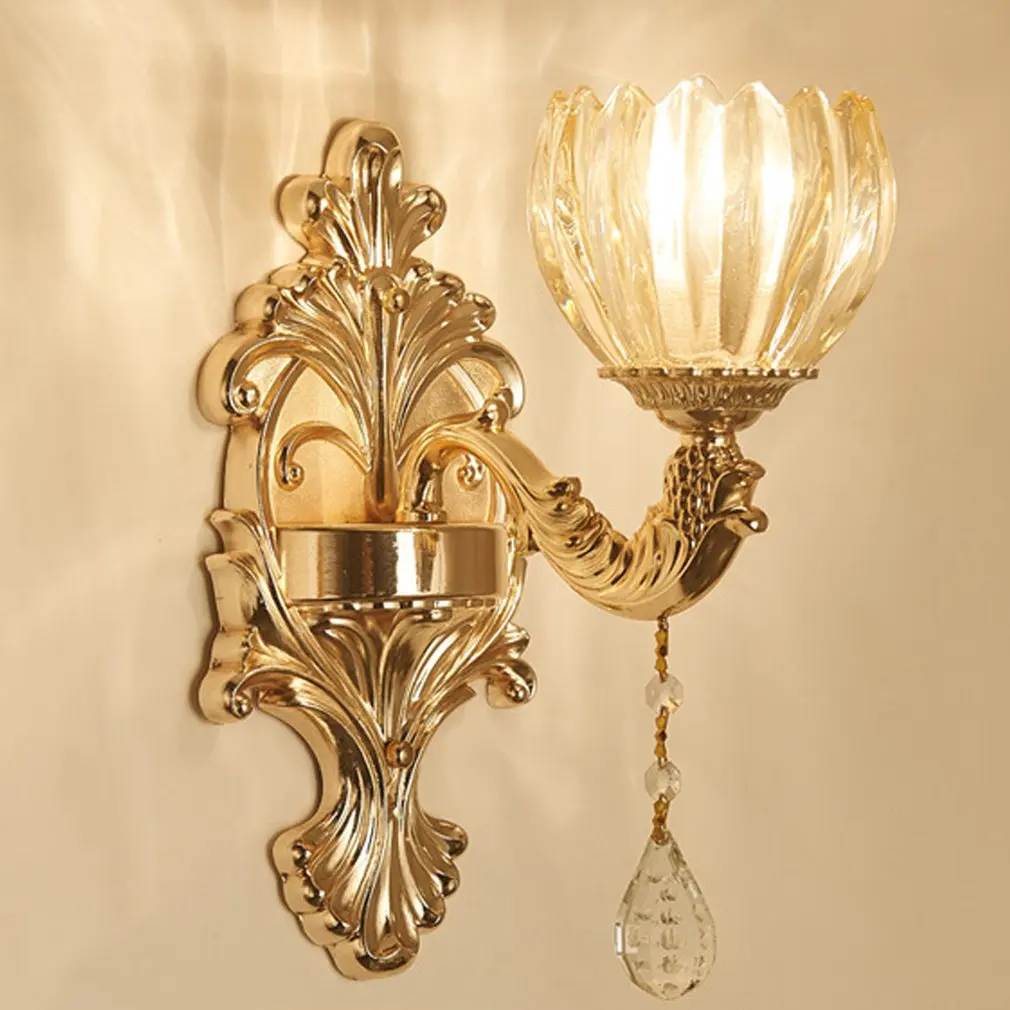 

ICOCO Novelty Modern Minimalist Led Crystal Wall Light Lamp For Bedroom Living Room TV Background Wall Home Decoration B038