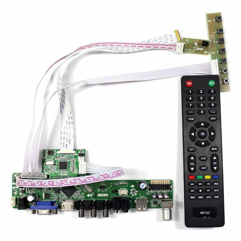 Плата контроллера для LP156WH3-TPS1 / LP156WH3-TPS2 LP156WH3-TPS3 eDP 15 6 &quotЖК-дисплей TV + USB VGA