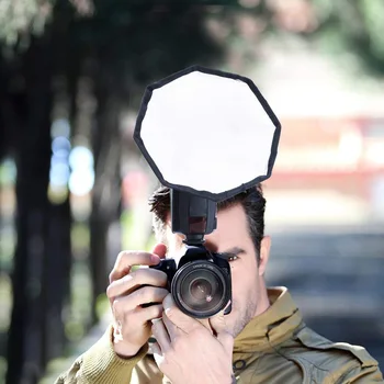 

Professional Mini Photo Diffuser Round Square Soft Light Box Flash Diffuser Reflector Softbox for Canon Sony Nikon Camera