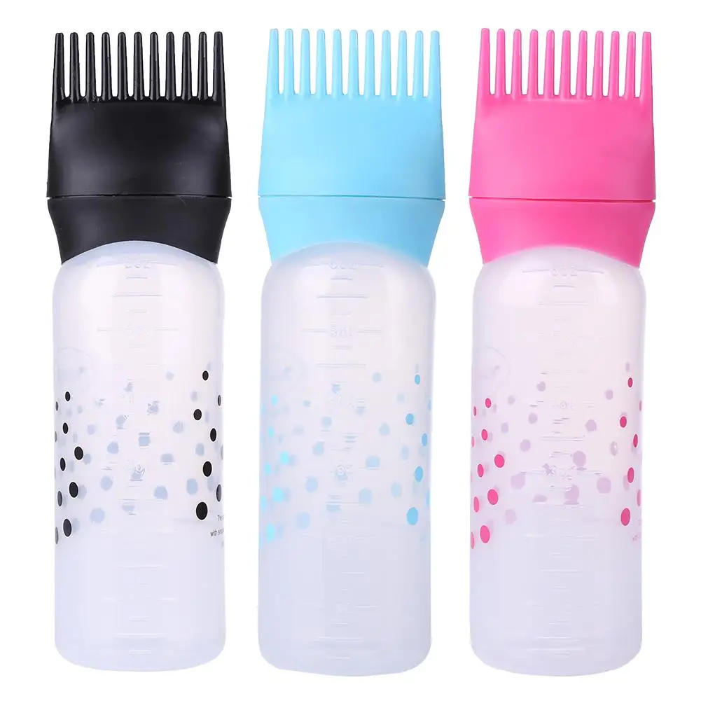 Hair Dye Applicator Bottles Plastic Hair Dye Refillable Bottle Applicator Comb Dispensing Coloring Hairdressing Styling Tool hair oil applicator bottle hair dye applicator bottle hair dyeing bottle hair dye bottle