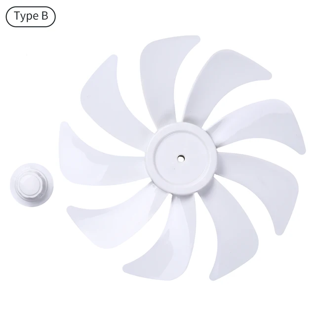 Electric Fan Blade with Nut Cover 