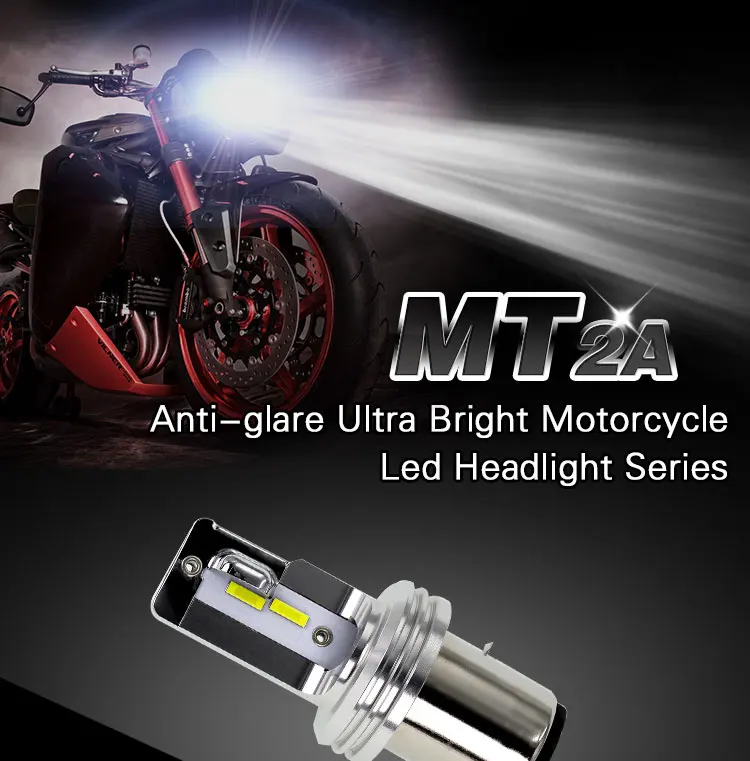 Motorcycle LED High/Low Beam Headlight Car 6000K 12SMD H6 BA20D LED Headlight Bulbs 1750LM CSP Chip LED Headlamp18W 12V~ 48V