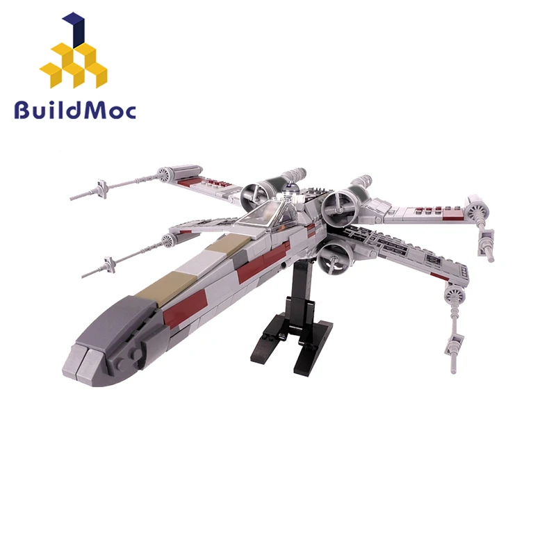 

Buildmoc Mini Star Tie Fighter X Wing MicroFighters Wars AT Walker Building Blocks Star Toys 05053 10195