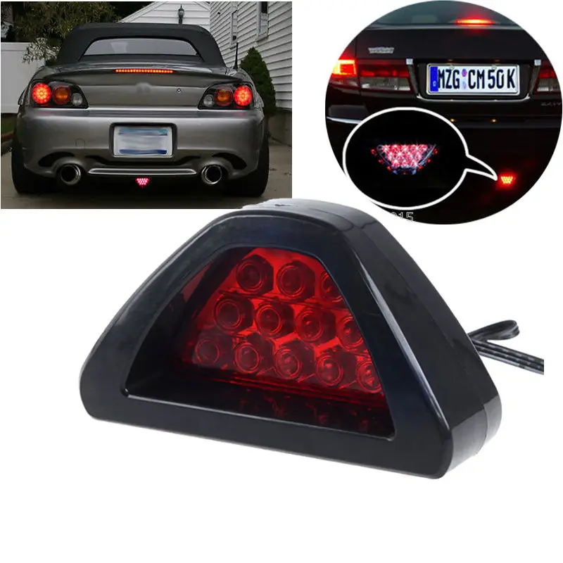 

1 Set Splash Proof Safe F1 Racing Refit Car Taillight Brake Light Strobe 12PCS LED For Vehicles Cars Motorcycles