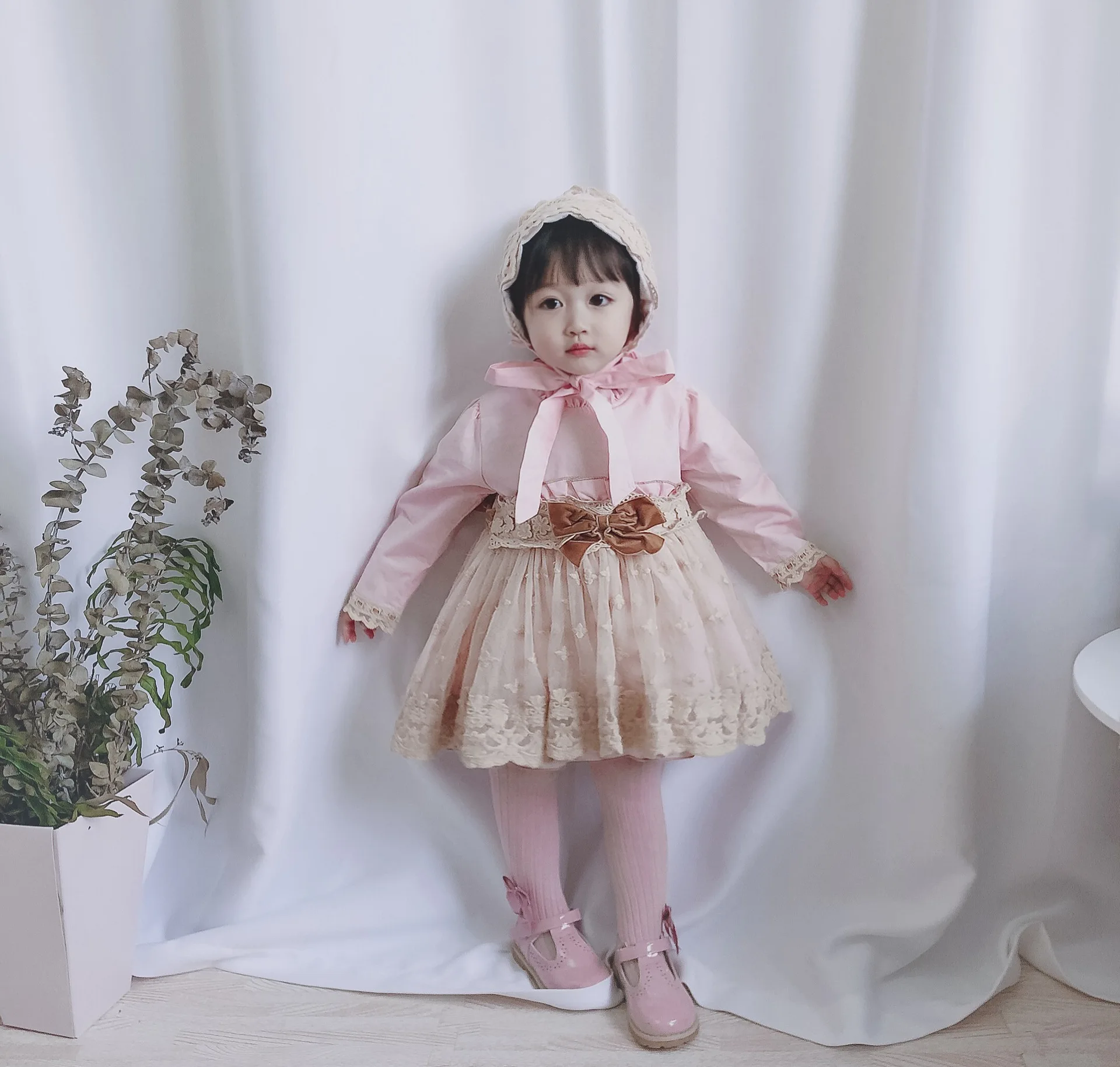 Осеннее испанское детское платье-футляр кружевное платье с вышивкой платье принцессы рождественское платье для девочек милое платье для дня рождения
