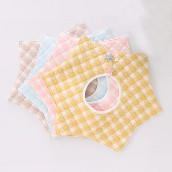 

Newborn Baby Bibs Burp Cloths 3 layers toddler infant Nursing waterproof baby care stuff cotton kids clothes WHT015