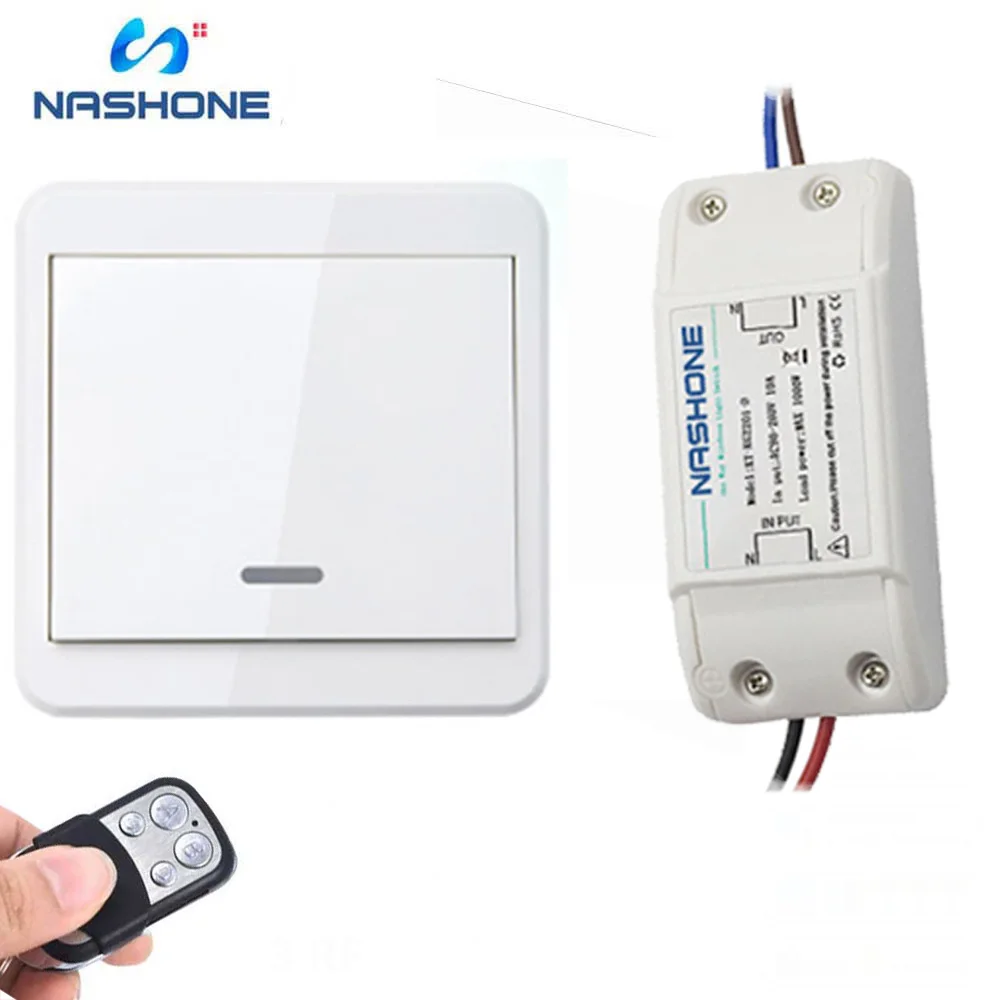  Light Switch RF 433Hz Wireless Remote Control Switch 90-260V Lamp Light Wireless Wall Remote Switch - 4000074673881