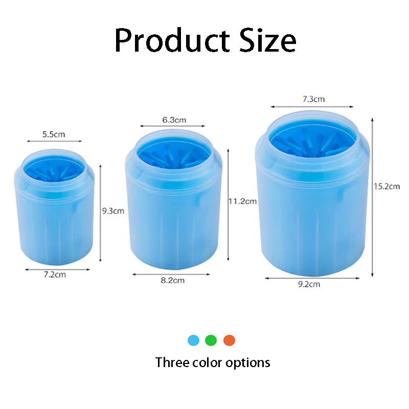 Dog Paw Cleaner Cup Soft Silicone Combs Portable Outdoor Pet Foot Washer Paw Clean Brush Quickly Wash Foot Cleaning Bucket