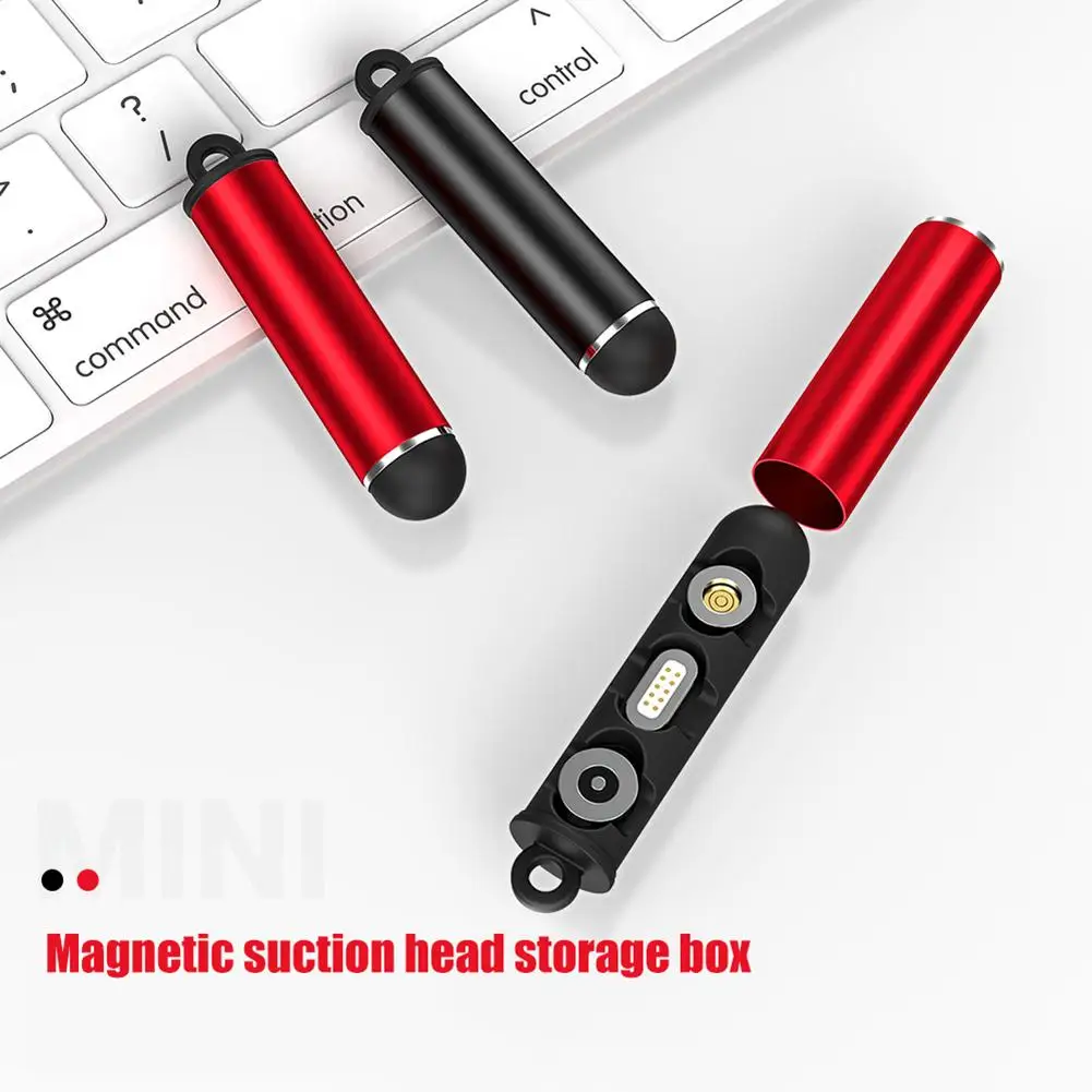 

Universal 3-Slot Portable Magnetic Charger Head Storage Tube Container Organizer