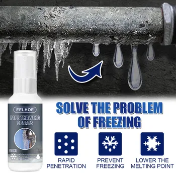 

30/50ml Pipe Thawing Spray for Faucet Prevent Freezing Lower the Melting Point for Home Household Products BV789