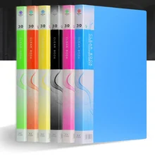 A4 Дисплей книга 10/20 Вт, 30 Вт, 40/60 страниц прозрачной вставкой папка документа, сумка для хранения для банка Campus файл офисном рабочем месте Семья