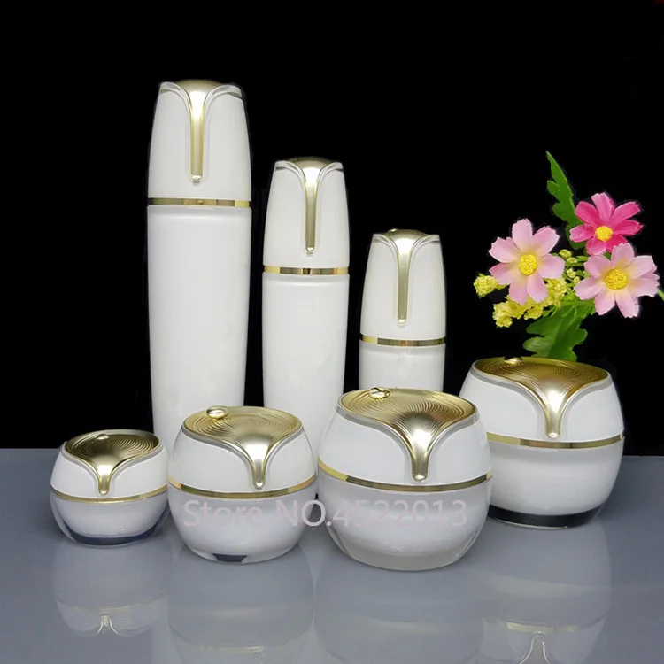 10ml30ml50ml100ml 10 шт./лот Белая Акриловая косметическая эмульсионная бутылка