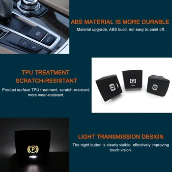 

Hot Electronic Handbrake Button P Button AUTO H Bbutton P Key 1Pcs Style for BMW 5 Series 7 Series F18 F10 F07 F02 Car Styling