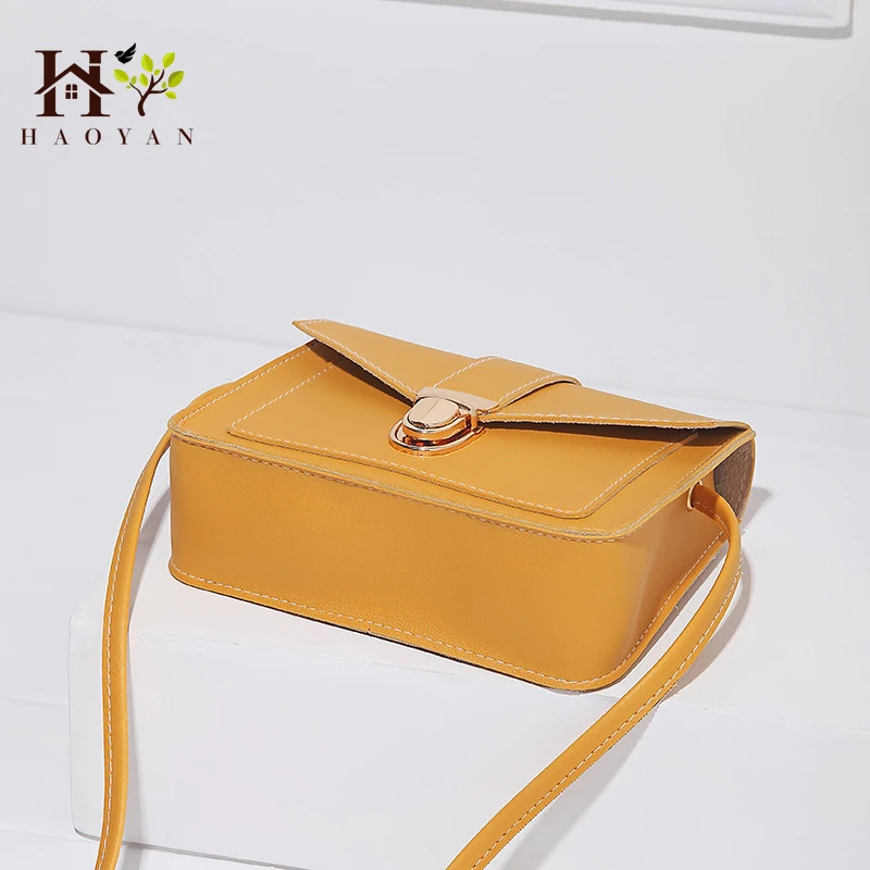 

HAOYAN Fashion Retro Small Crossbody Bag Ladies 2019 Mini PU Leather Shoulder Messenger Bag Ladies Mobile Wallet