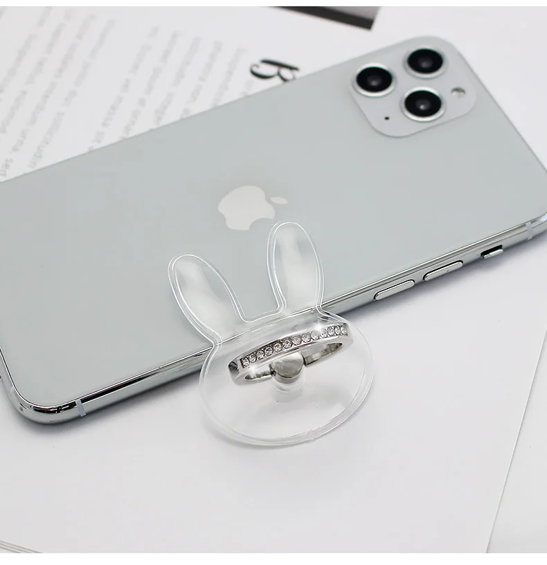 mobile stand for table Universal Transparent Finger Ring Mobile Phone Smartphone Stand Holder For iPhone 12 Xiaomi Samsung Smart Phone Car Mount Stand car mobile holder