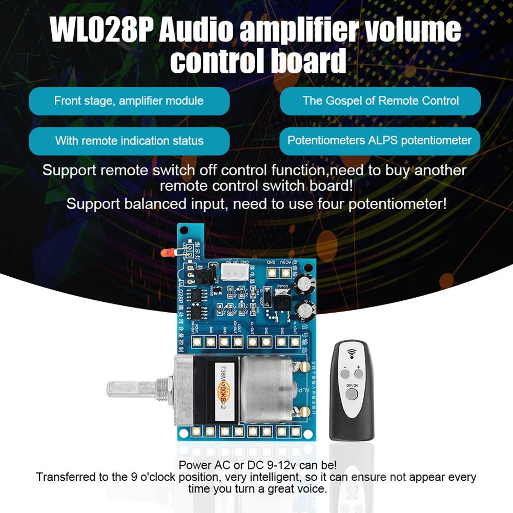 Аксессуары для потенциометра модули аудио усилитель с индикатором светильник прочный регулятор громкости доска инфракрасный пульт дистанционного управления