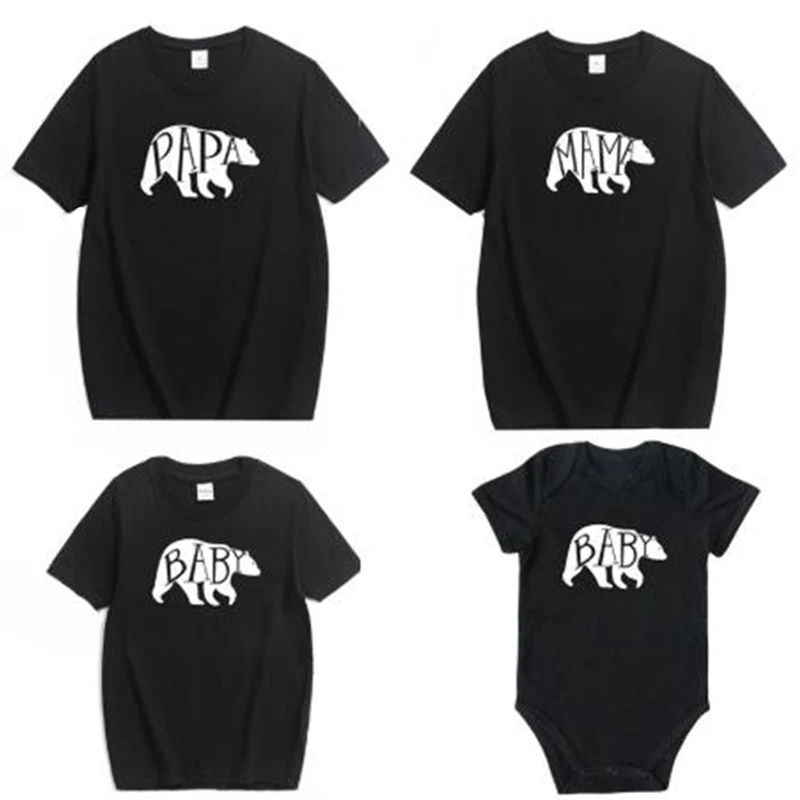 Семейные комплекты Одинаковая одежда забавная одежда с изображением батарейки для папы, мамы, мальчика и девочки, футболка для папы, мамы и ребенка - Цвет: black