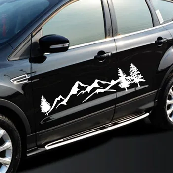 

New Car DIY Decoration 1pc 100cm Tree Mountain Forest Car Sticker SUV RV Camper Offroad Decal for Car Windows Bumpers Guitars