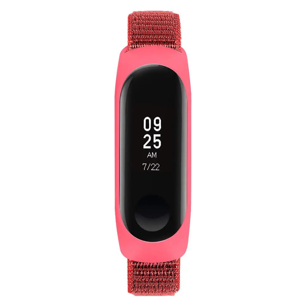 Чехол-бампер, тканый нейлоновый ремешок с петлей для Xiaomi mi Band 4 mi Band 3/4, умный чехол с браслетом, сменный ремешок на запястье