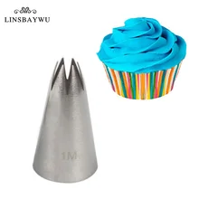 LINSBAYWU M нержавеющая сталь Обледенение труб насадка для крема, аксессуары для выпечки торта крема украшения Кондитерские инструменты для выпечки