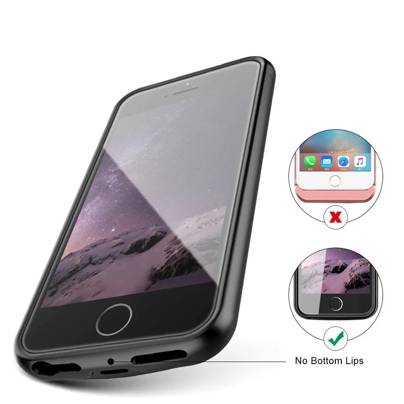 Чехол для аккумулятора 4000 мАч iPhone SE 5SE 5 5S внешний аккумулятор зарядка чехол 6 7 8 X XS