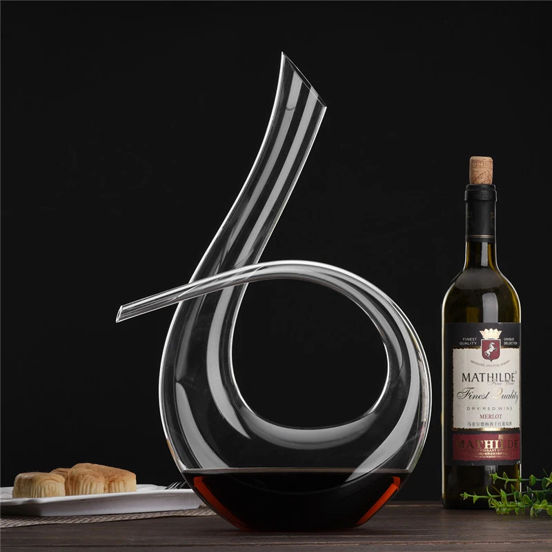 

Handmade Crystal Red Wine Pourer Glass Decanter Brandy Decant Set Jug Bar Champagne Water Bottle Drinking Glasses Gift