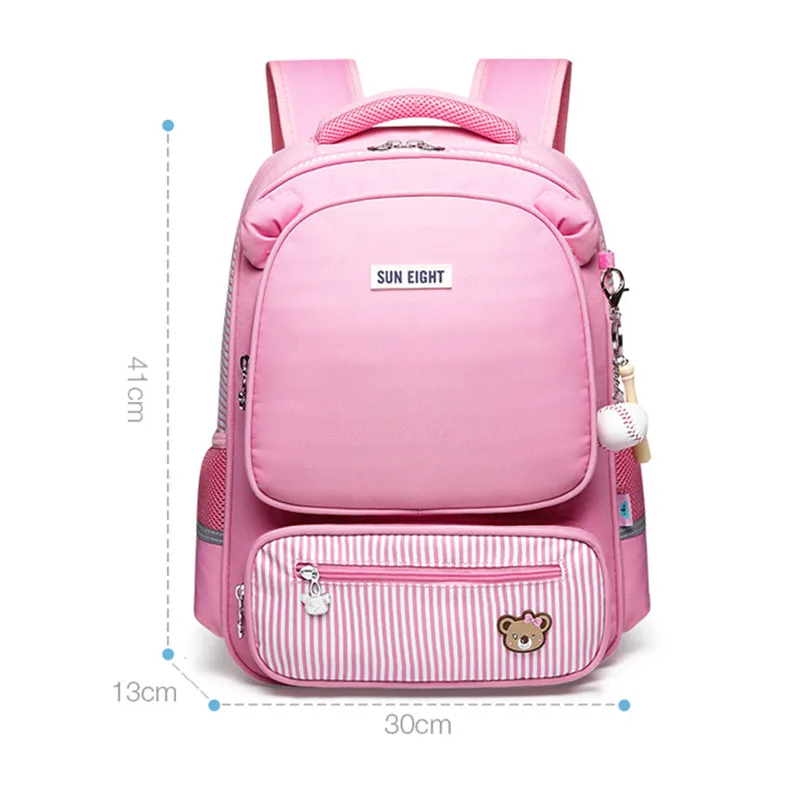 pink OKKID, детские школьные ранцы для мальчиков, Водонепроницаемый Школьный рюкзак, детский ортопедический рюкзак, сумка для мальчика, школьный рюкзак, подарки для мальчиков - Цвет: pink