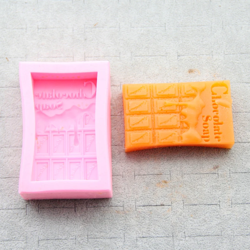 DIY Chocolate Soap Mould Silicone Soap Making Tools Soaps Mold Crafts Cake Decorating Molds Handmake Fondant Candy Tool