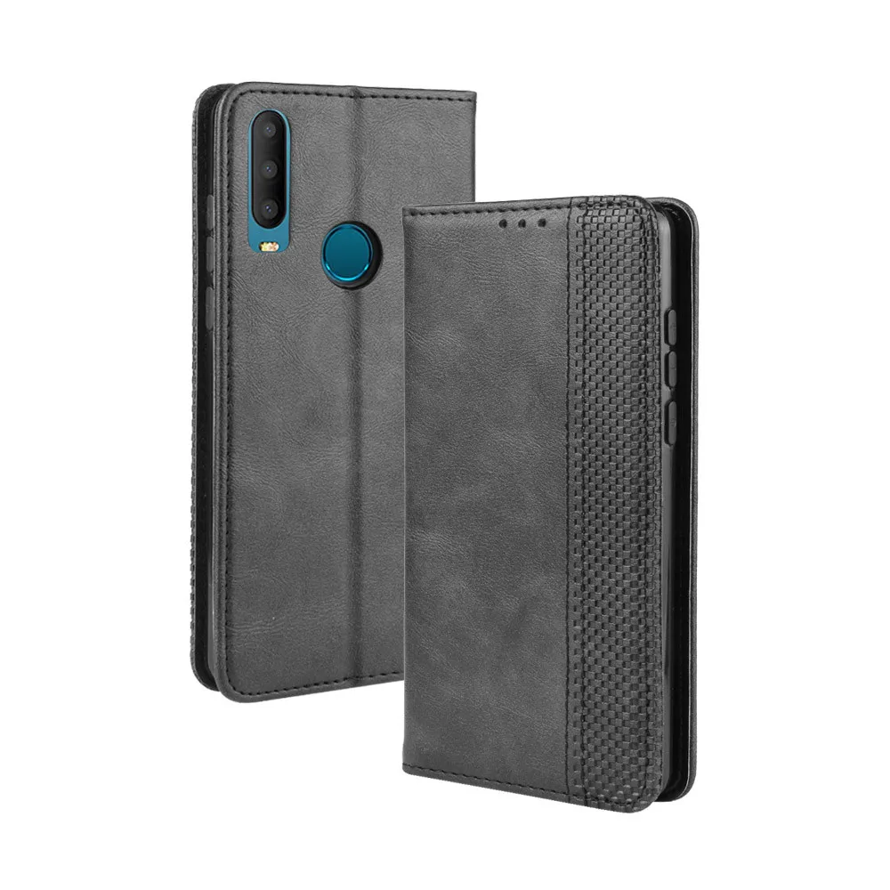 Для Alcatel 3X2019 чехол Роскошный флип из искусственной кожи Бумажник магнитный адсорбционный чехол для Alcatel3X 3 X 5048U 5048Y чехлы для телефонов