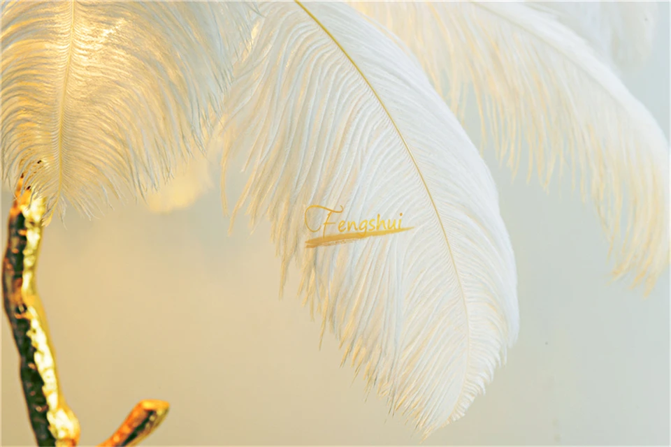 Lâmpada de Chão em Led de Pena de Avestruz Nórdico para Decoração Interior de Sala de Estar Luz de Chão Estilo Quarto 8 Cheap Luminárias de pé