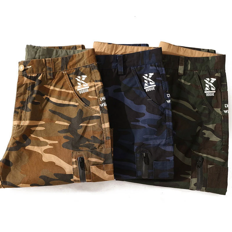 

Man Trend Will Code Camouflage Printing Work Clothes Shorts 2019 Leisure Time Easy Fivepence Pants Male