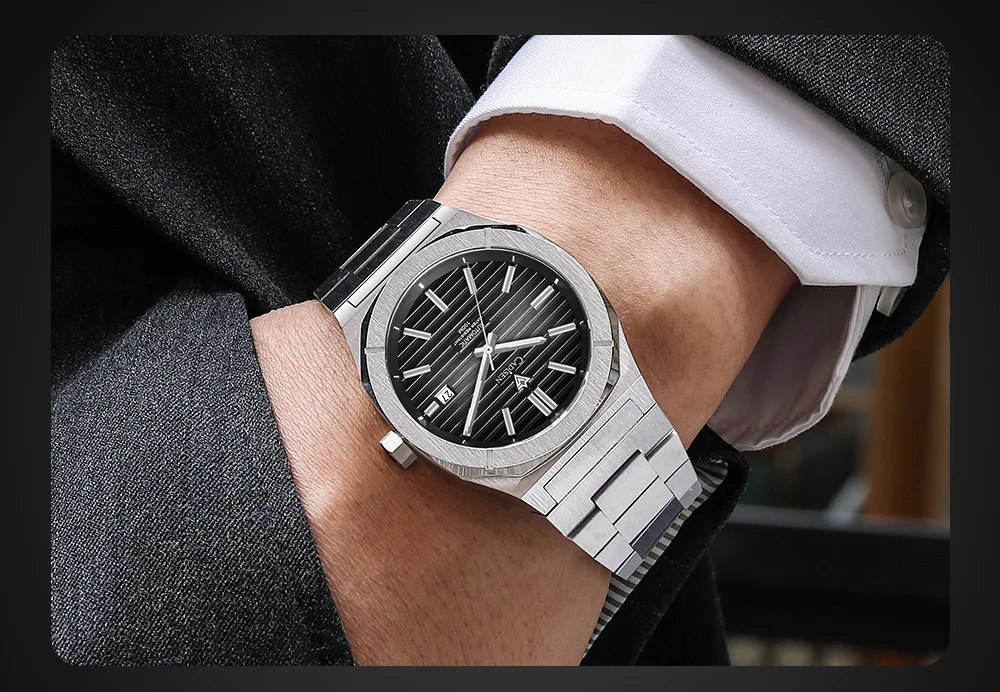 CADISEN Watch for Men Luxury Automatic Men MIYOTA-8215 Movement Sapphire Crystal 42mm Dial 100m Waterproof  Wristwatches C8200