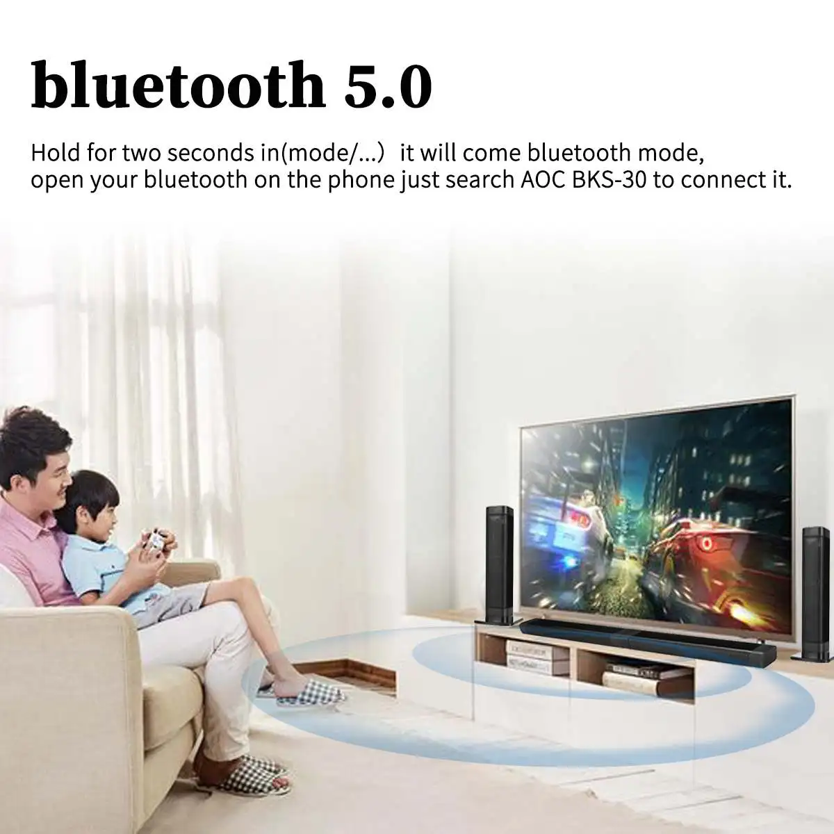 20 Вт домашний кинотеатр 2 в 1 Съемный Bluetooth Саундбар 3D стерео Bluetooth Динамики Soundbar для ТВ компьютера