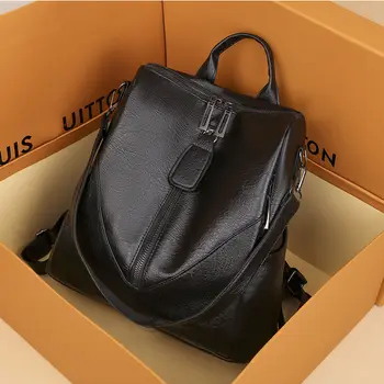 

Female Backpack for Girls Korean Style Classic Black Preppy Style Fashionable School Bags for Teenage Girls Mochilas Bookbags