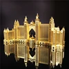 MMZ MODEL NANYUAN 3D Metal puzzle The Atlantis Hotel Dubai architecture Puzzle DIY 3D Laser Cut Model puzzle toys for adult 4
