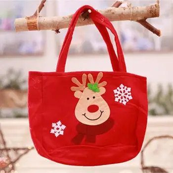 

Snowman Candy Gift Bags Handbag Merry Christmas Storage Package Santa Claus Bag