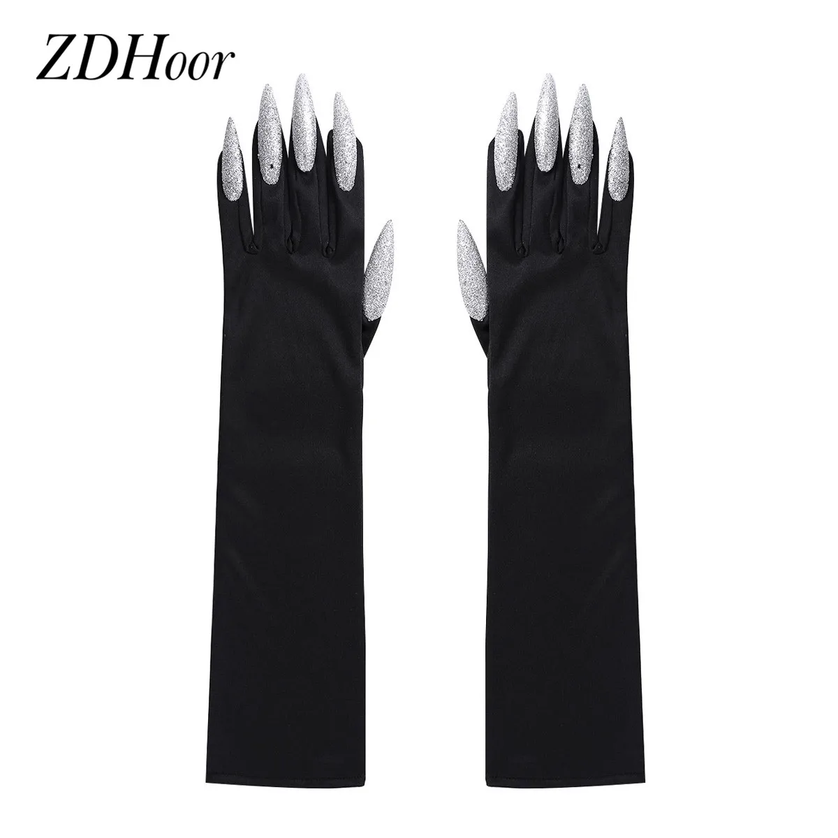 Halloween Fingernails Gloves Long Nails Finger Cosplay Claws Party Scary Props Masquerade Costume Accessory | Тематическая одежда