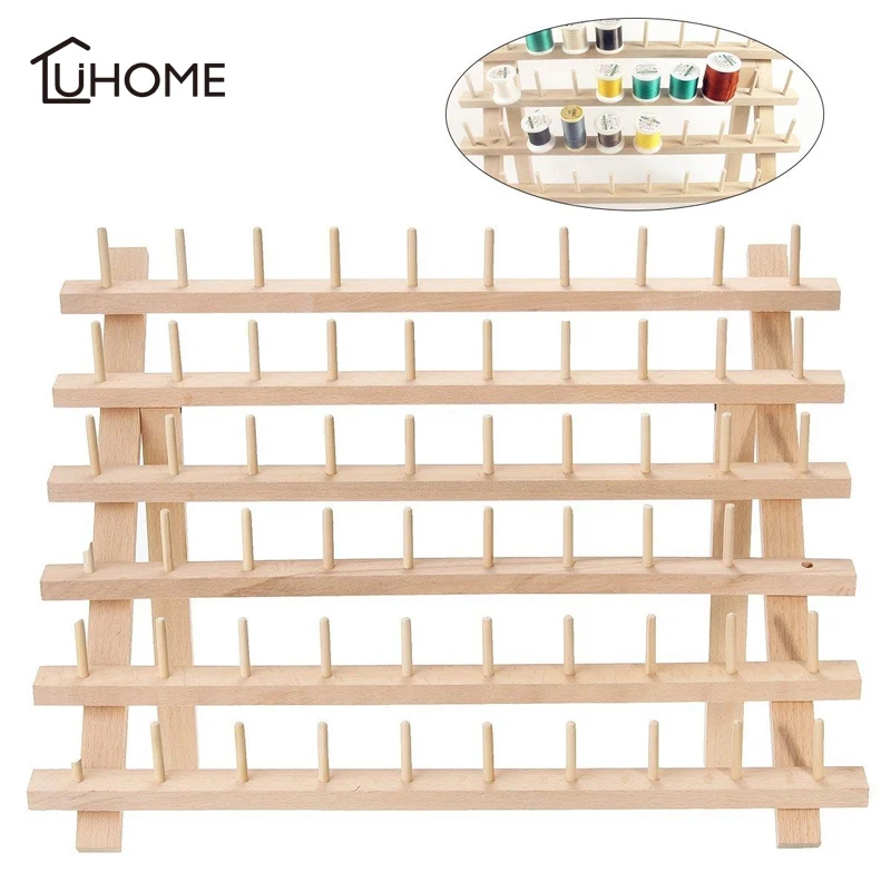 60 Катушка деревянная швейная стойка для ниток Органайзер ремесло вышивка