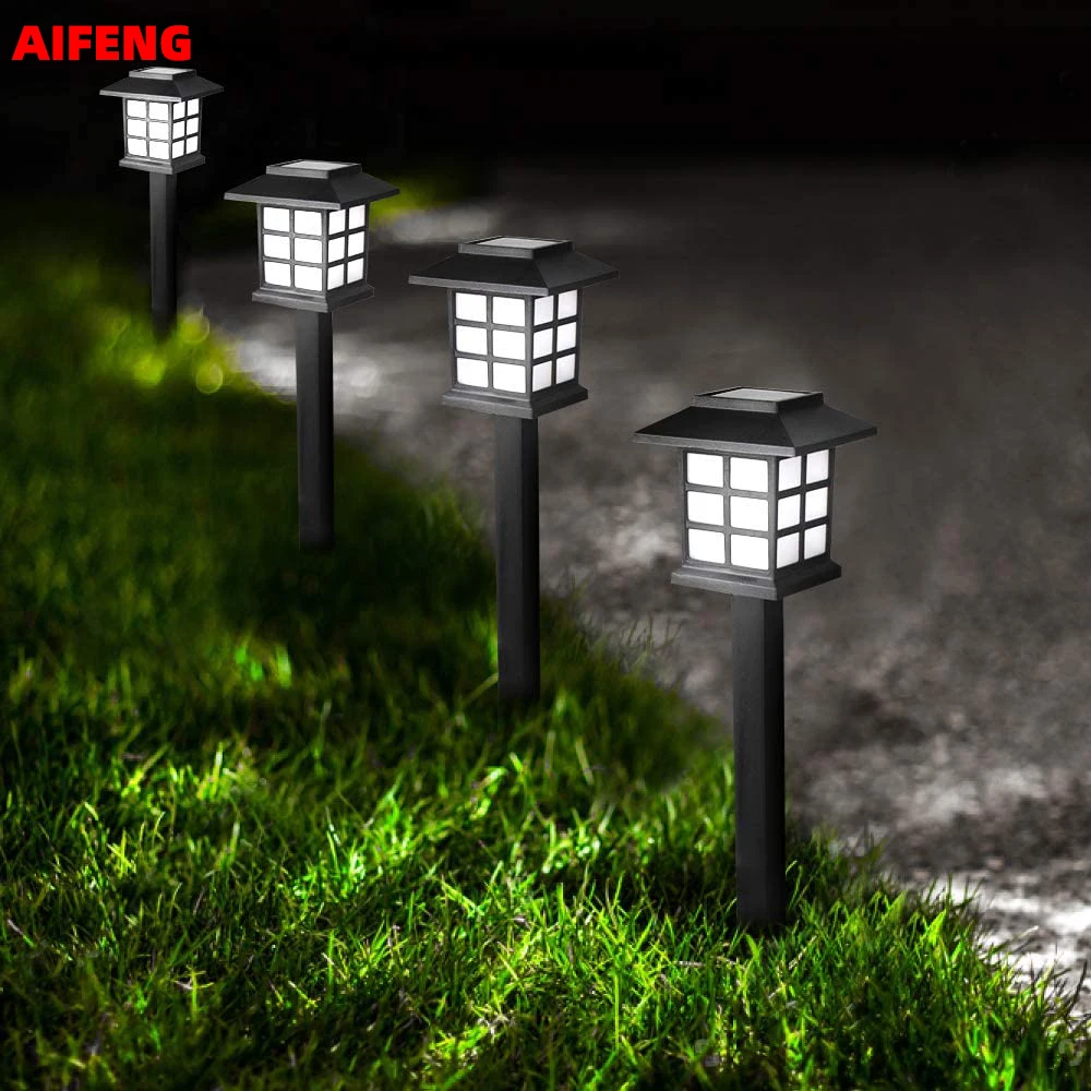 Lawn Lamps Pathway-Lights Walkway Driveway Patio Garden-Landscape-Path Yard Solar Ip68