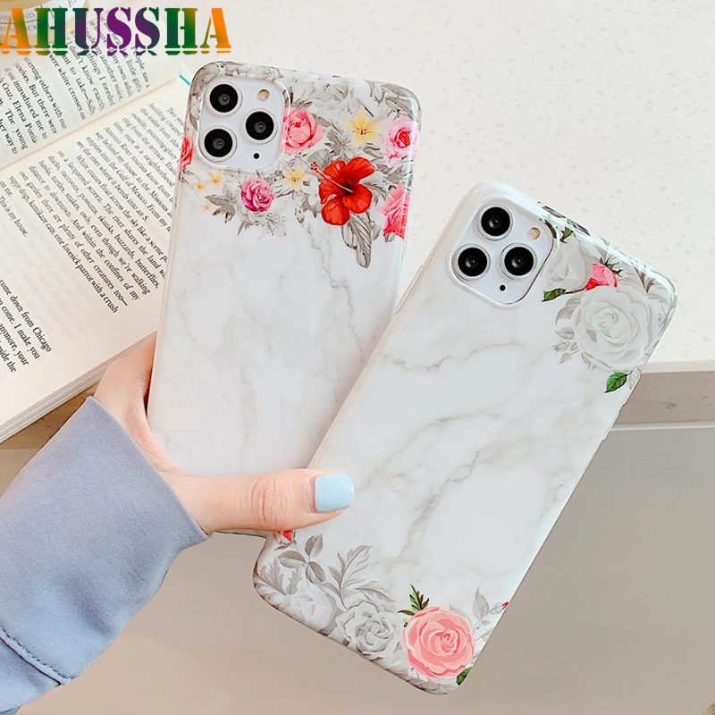 Чехол с цветами для Iphone 11 Pro Max чехол X XS XR 6 6S 7 8 Plus задняя крышка мягкие силиконовые