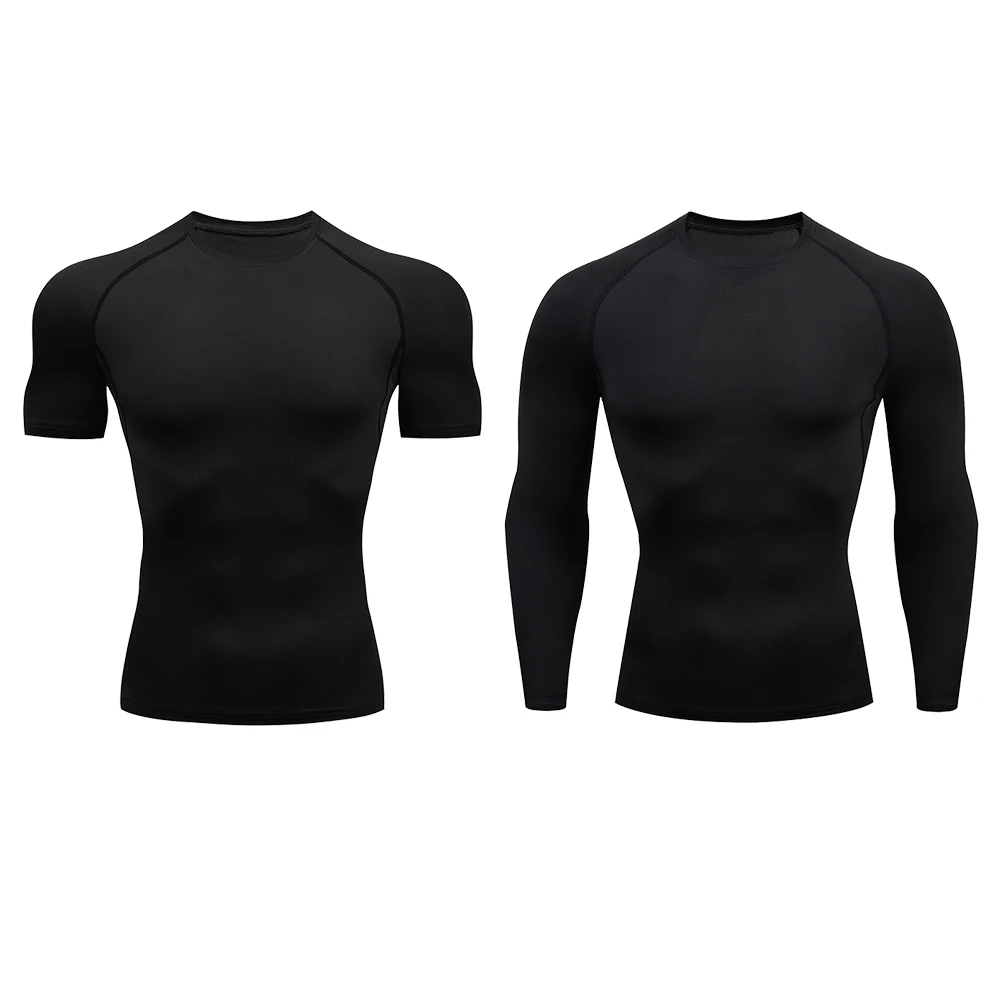 2 шт. Мужская компрессионная спортивная одежда|Беговые футболки| |