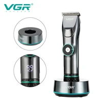 VGR 256 Hair Clipper Professional Personal Care Digital Display Variable Speed Trimmer For Men  Barber Clippers V256 2