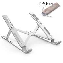 Алюминиевый сплав Подставка для ноутбука Складная подставка для ноутбука держатель для Macbook Air Pro Регулируемый охлаждающий кронштейн для компьютера