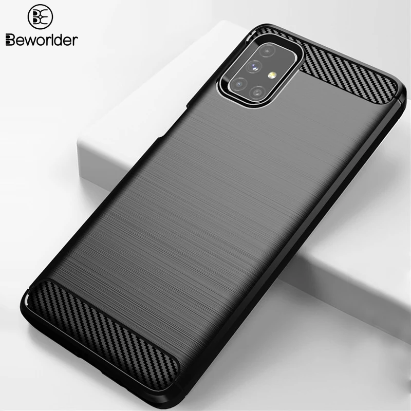 For Samsung Galaxy M51 Phone Case Soft TPU Full Protective Back Cover