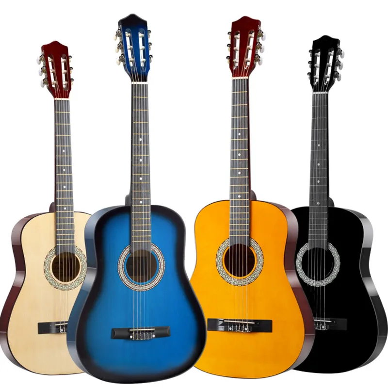 38/39Inch Classical Guitars Beginners 6 Strings Classic wooden Guitar Practise Show Guitar New Year's Christmas Gift
