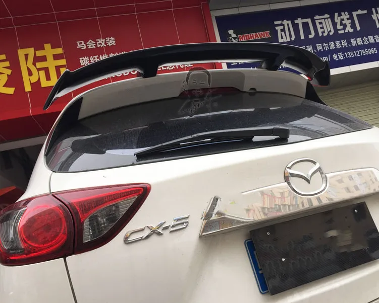 For Mazda 3 axela hatchback CX-5 CX-4 spoiler rear trunk wing VT style Car Tail Wing NEW ABS Plastic Paint Painting Color