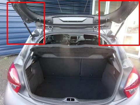 Углеродное волокно для 1TH peugeot 208 хэтчбек 2012- авто задний люк багажника Boot Lift поддерживает газовые стойки пружины демпфер