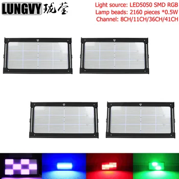

Free Shipping 4pcs/Lot 2160pcs*0.5W DMX Strobe Light Stroboscope Lights Fit Disco DJ Effect 1000w With Wireless WIFI Control